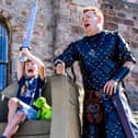 Ragnar crowning the King or Queen of the North at Bamburgh Castle, Northumberland (photo: Stuart Boulton)