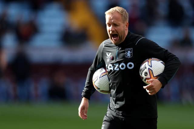 Aaron Danks, Interim Manager of Aston Villa. (Photo by Naomi Baker/Getty Images)