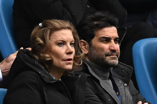 Newcastle United co-owner Amanda Staveley Mehrdad Ghodoussi, her husband.