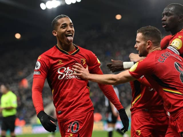 Newcastle United have reportedly had a bid for Joao Pedro of Watford FC rejected (Photo by Stu Forster/Getty Images)