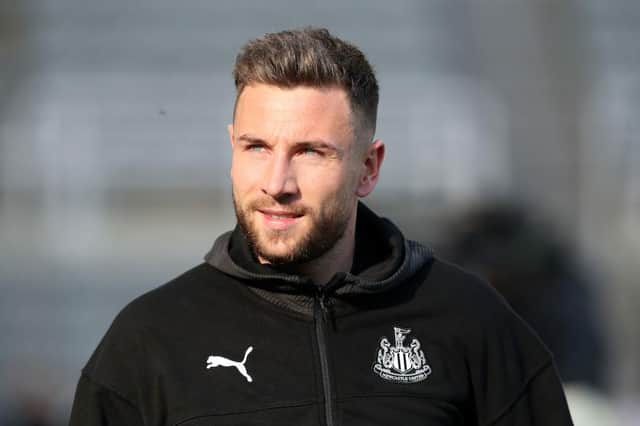 NEWCASTLE UPON TYNE, ENGLAND - OCTOBER 27: Paul Dummett of Newcastle United arrives at the stadium ahead of the Premier League match between Newcastle United and Wolverhampton Wanderers at St. James Park on October 27, 2019 in Newcastle upon Tyne, United Kingdom. (Photo by Ian MacNicol/Getty Images)