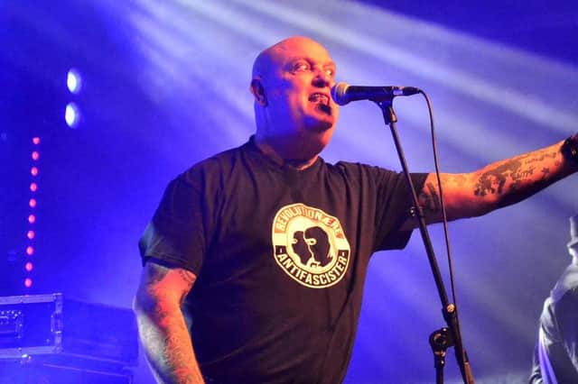 Original frontman Mensi continued to tour with the latest line-up of the Angelic Upstarts.