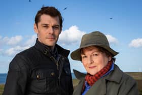 Vera co-stars Kenny Doughty and Brenda Blethyn. Picture: ITV