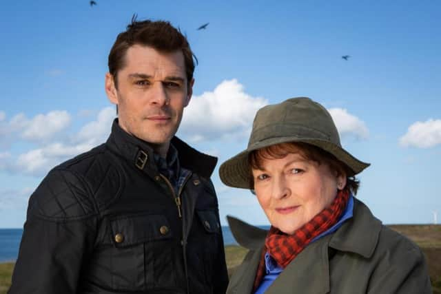 Vera co-stars Kenny Doughty and Brenda Blethyn. Picture: ITV