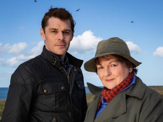 Vera co-stars Kenny Doughty and Brenda Blethyn. Picture: ITV