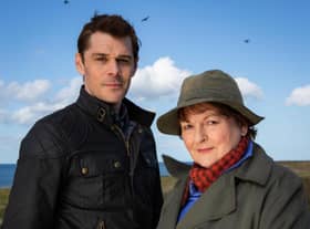 Vera co-stars Kenny Doughty and Brenda Blethyn. Picture: ITV