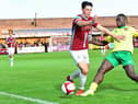 Cedric Main in action against South Shields.