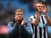 Eddie Howe reacts to Newcastle United's third successive defeat