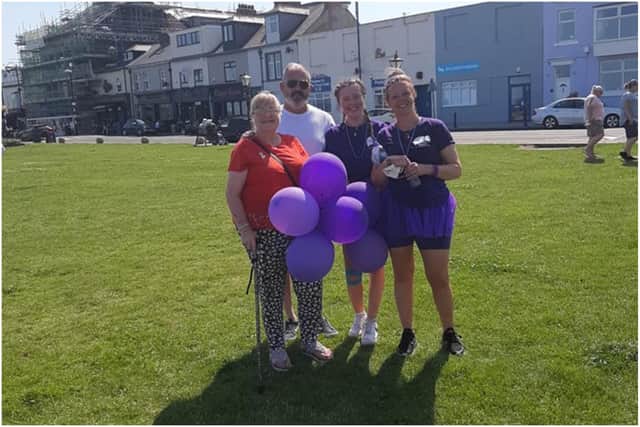 Kayleigh Llewellyn with parents Shaun Sidney and Sonia Llewellyn and Shirley, the mother of her heart donor.
