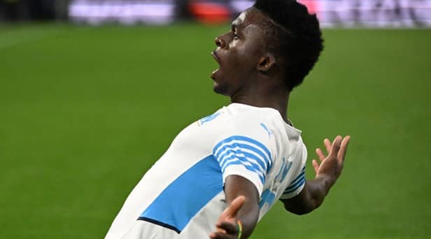 Marseille's Senegalese forward Bamba Dieng (Photo by CHRISTOPHE SIMON/AFP via Getty Images)
