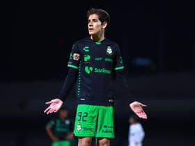 Santos Laguna forward Santiago Munoz, who's on loan at Newcastle United.
