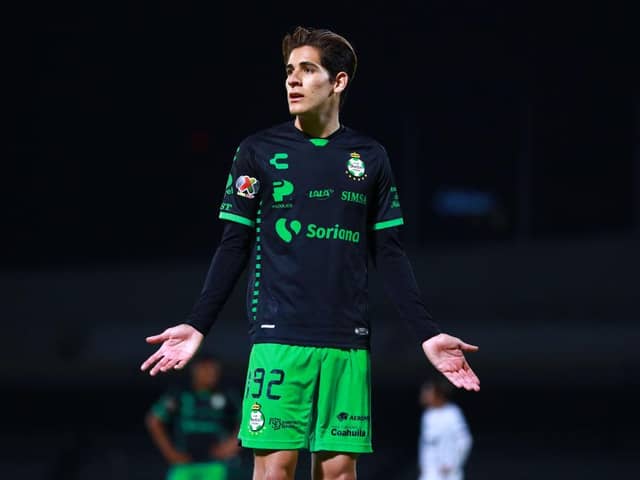 Santos Laguna forward Santiago Munoz, who's on loan at Newcastle United.