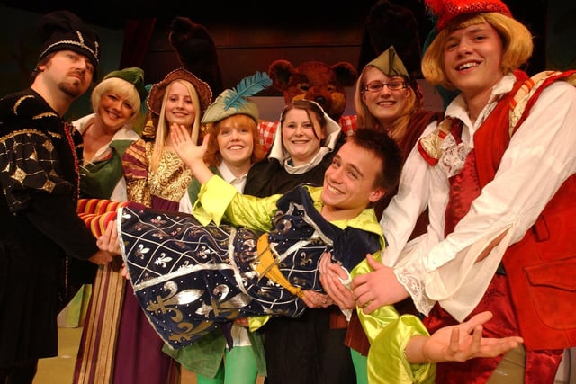 The Babes in the Wood panto in 2005 at the Royalty Theatre, but do you recognise the people creating the laughs?