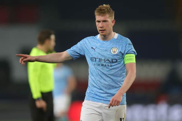 Kevin de Bruyne will miss Manchester City's trip to Newcastle United on Friday night. (Photo by Alex Grimm/Getty Images)