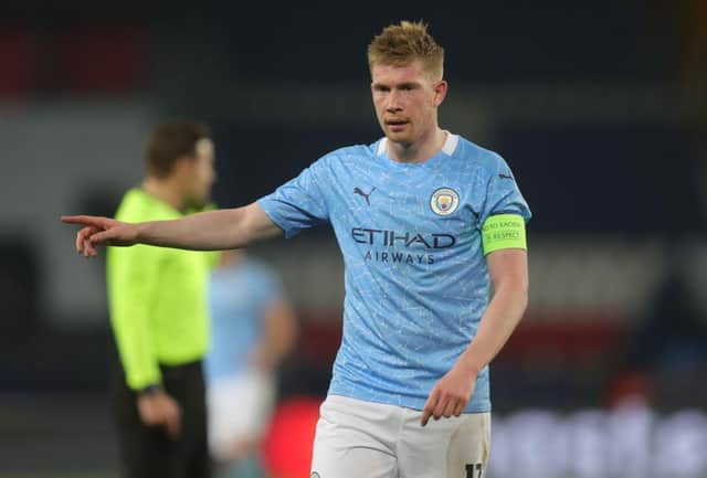 Kevin de Bruyne will miss Manchester City's trip to Newcastle United on Friday night. (Photo by Alex Grimm/Getty Images)