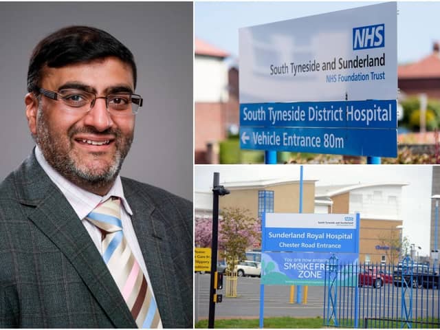 Dr Shahid Wahid has praised staff at South Tyneside General and Sunderland Royal Hospitals