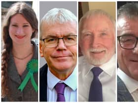 (L to R) Rhiannon Curtis, Neil Maxwell, Jim Mouat, Lawrence Nolan