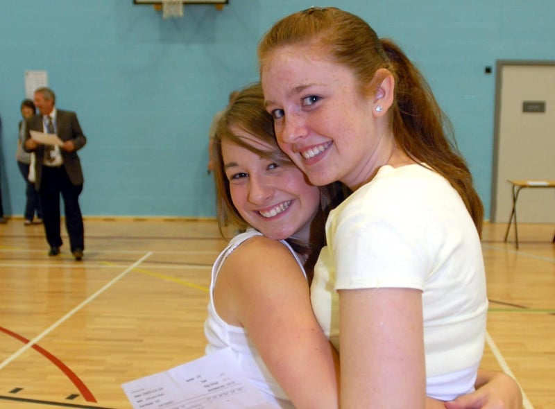 GCSE results day at Boldon School 14 years ago.