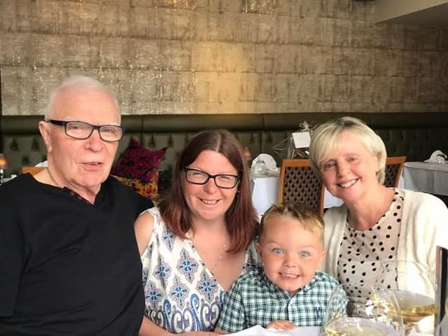Julie Webster said: "Happy Father’s Day to a lovely Dad, Granda and Great Granda! Love you loads.”
