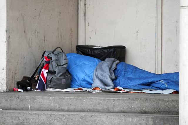 File photo dated 07/02/17 of a homeless person sleeping rough in a doorway. Picture by Yui Mok/PA Wire