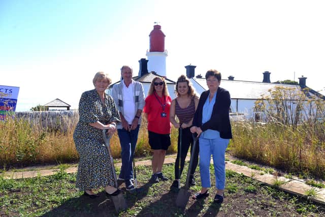The Souter Lighthouse allotment mental health initiative open day. Pictured from left to right are South Tyneside Council leader Coun Tracey Dixon, volunteer Les Allon, organiser Alison Brown, volunteer Abby Cassidy and Coun Jane Carter.