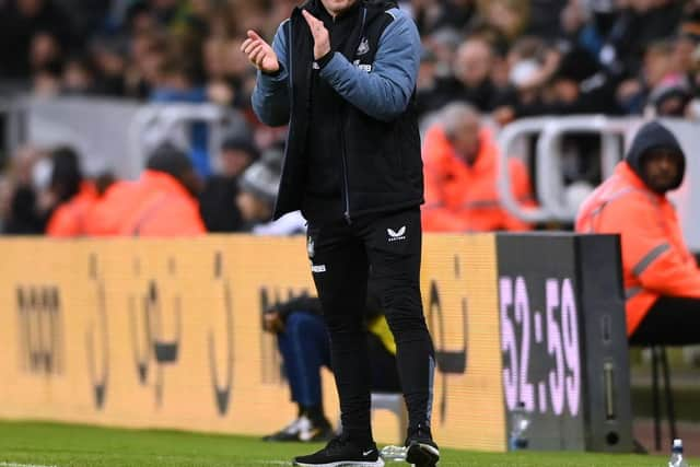 Newcastle United head coach Eddie Howe. (Photo by Stu Forster/Getty Images)