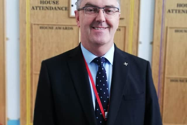 Headteacher Peter Mitchell.