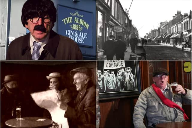 Stills from the Jarrow pub landlord's last short film production