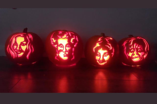 Now that's what we call a line-up! Celebrating National Pumpkin Day and Halloween with Kelly Pemberton.
