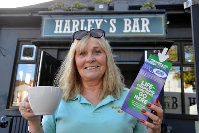 Harley's Bar owner Charlotte Bell, who held a fundraiser for Macmillan.