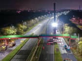 The video shows the full project in a matter of seconds.