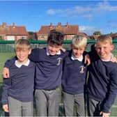 From left to right is Leo , Thomas , Lawrence and James