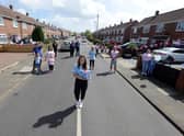 Neighbours from Rubens Avenue, Whiteleas hold a fundraising event for the Chloe and Liam Together Forever Trust.
