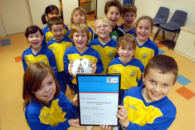 The school got its FA Charter Standard Status 15 years ago and these young players looked delighted.