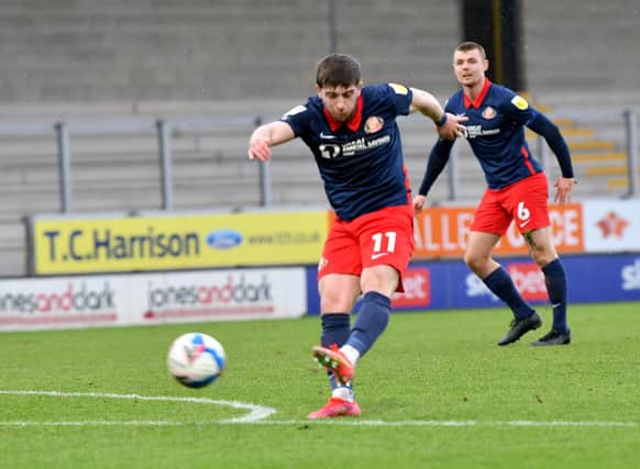 Lynden Gooch missed Saturday's win over Rochdale with a calf injury