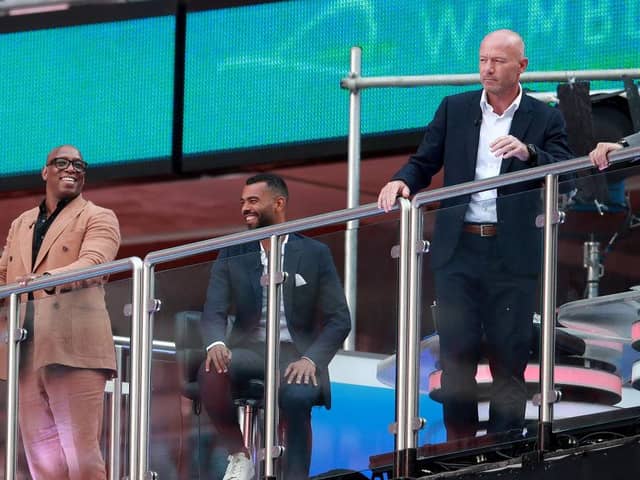 Ian Wright and Alan Shearer. (Photo by Adam Davy/Pool via Getty Images)