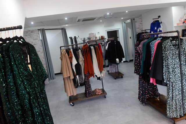 Inside new clothes store, Station Boutique.