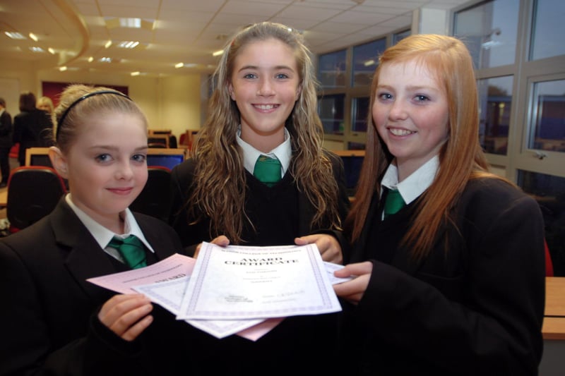 These Manor College of Technology students were delighted to pick up awards in 2009. Recognise them?