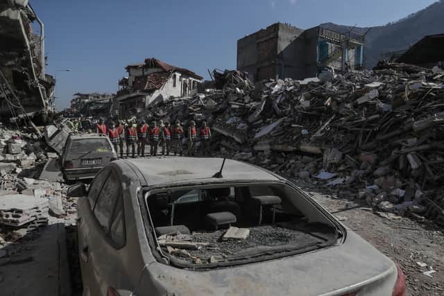 Hebburn Charity clothing drive sees support sent to Turkey following earthquake. (Photo by Burak Kara/Getty Images)