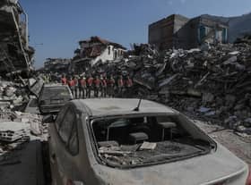 Hebburn Charity clothing drive sees support sent to Turkey following earthquake. (Photo by Burak Kara/Getty Images)