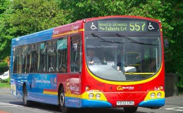 A Go North East bus in action