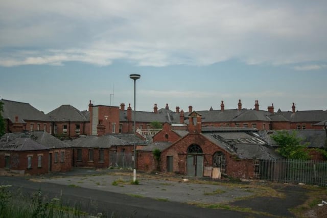The former hospital was left in a state of ruin following its closure.