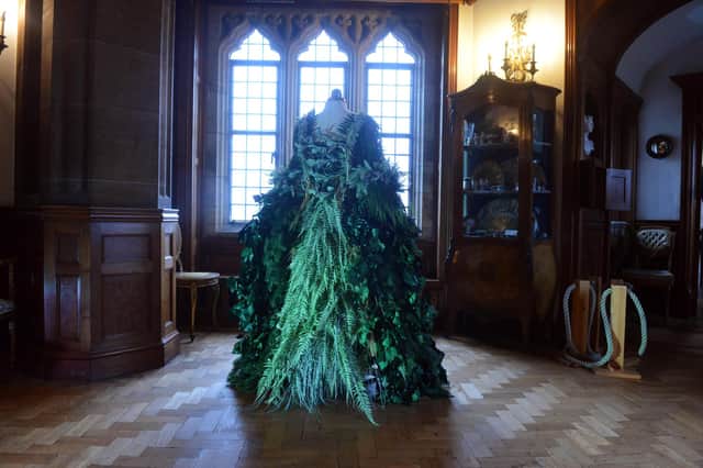 A Christmas tree dress in The Faire Chamber inspired by Lady Dorothy's gown