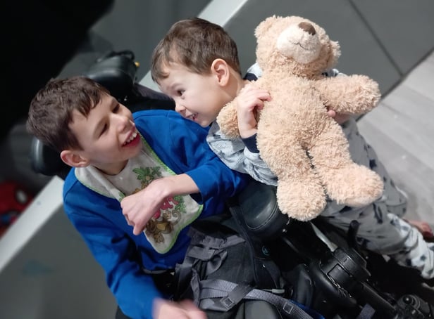 Jack Moffatt, 12, will soon be able to play in the park with little brother Archie, three.