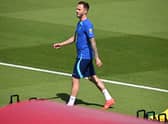 England's James Maddison leaves a training session at the Al Wakrah SC Stadium in Al Wakrah, south of Doha on November 17, 2022, ahead of the Qatar 2022 World Cup football tournament. (Photo by Paul ELLIS / AFP) (Photo by PAUL ELLIS/AFP via Getty Images)