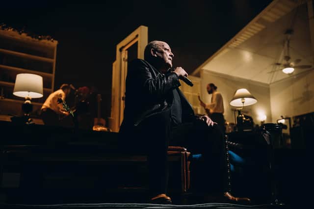 Tim Healy takes to the stage for a version of All I Need To Hear. Picture: Jordan Curtis Hughes.