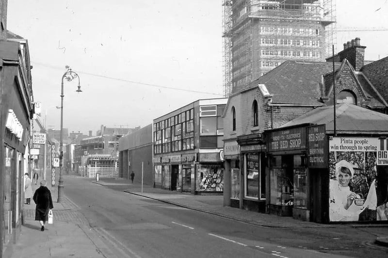 A 1968 view of Crowtree Road looking North in 1968. Photo: Bill Hawkins.