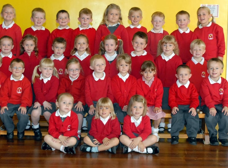 Miss Gilbert's class at Marsden Primary School. Don't they look smart in their new uniforms.