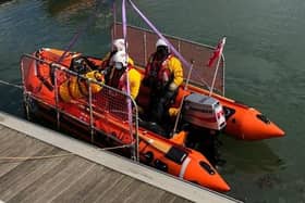 Sunderland RNLI were scrambled after the three got cut off