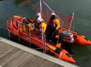 Sunderland RNLI were scrambled after the three got cut off